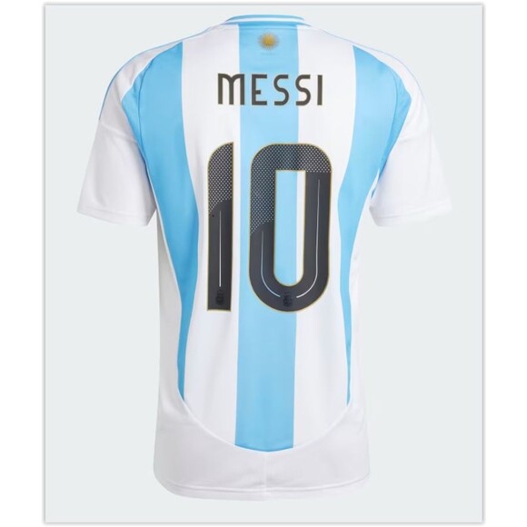 NWT Adidas Men's Argentina 2024 MESSI #10 Home Soccer Jersey SLIM FIT IX7790,XXL - Picture 7 of 9